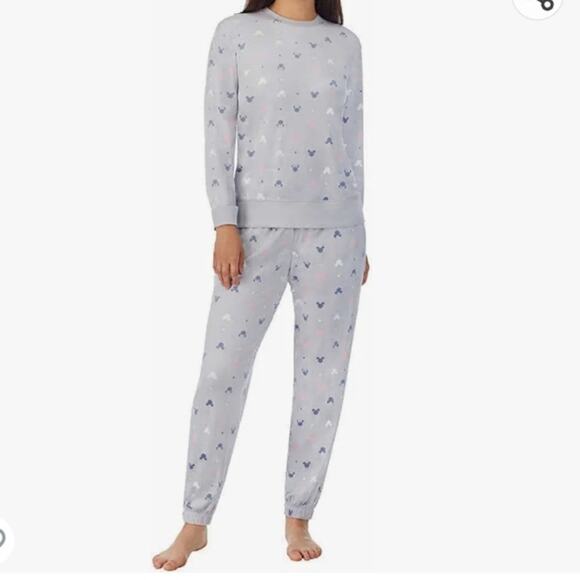 Disney Pale Gray Silky Fleece PJ Set - Picture 8 of 8